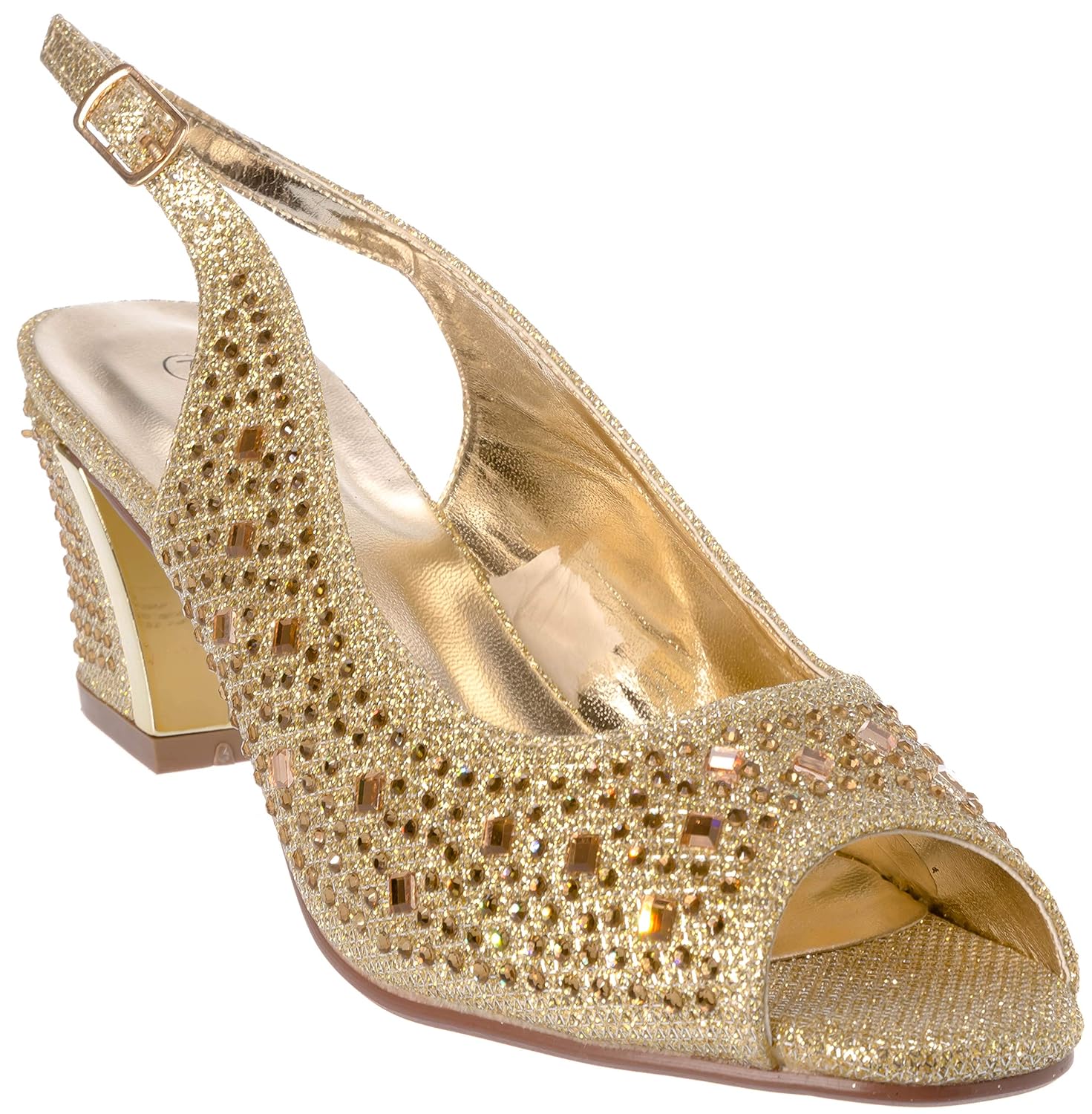 lime01 女士晚宴凉鞋水钻礼服鞋